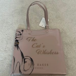Ted Baker cat whiskers large icon bag pink